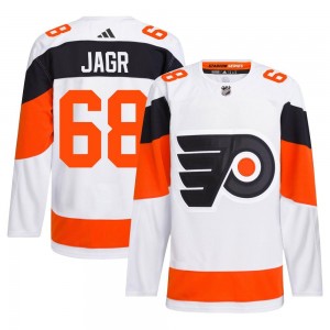 Adidas Philadelphia Flyers Jaromir Jagr 2024 Stadium Series Primegreen Jersey - White Authentic