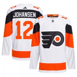 Adidas Philadelphia Flyers Ryan Johansen 2024 Stadium Series Primegreen Jersey - White Authentic