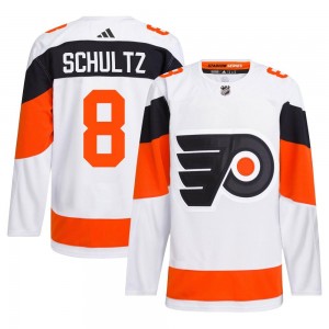 Adidas Philadelphia Flyers Dave Schultz 2024 Stadium Series Primegreen Jersey - White Authentic
