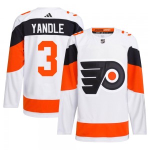 Adidas Philadelphia Flyers Keith Yandle 2024 Stadium Series Primegreen Jersey - White Authentic