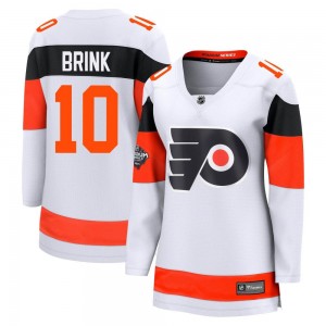 Women's Fanatics Branded Philadelphia Flyers Bobby Brink 2024 Stadium Series Jersey - White Breakaway