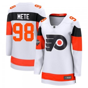 Women's Fanatics Branded Philadelphia Flyers Victor Mete 2024 Stadium Series Jersey - White Breakaway