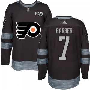 Youth Philadelphia Flyers Bill Barber 1917-2017 100th Anniversary Jersey - Black Authentic