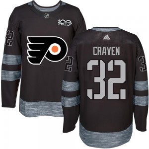 Youth Philadelphia Flyers Murray Craven 1917-2017 100th Anniversary Jersey - Black Authentic