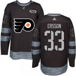 Youth Philadelphia Flyers Samuel Ersson 1917-2017 100th Anniversary Jersey - Black Authentic