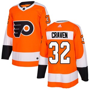 Adidas Philadelphia Flyers Murray Craven Home Jersey - Orange Authentic