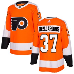 Adidas Philadelphia Flyers Eric Desjardins Home Jersey - Orange Authentic