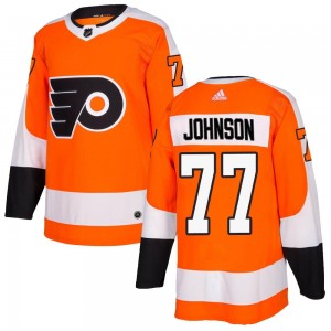Adidas Philadelphia Flyers Erik Johnson Home Jersey - Orange Authentic