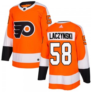 Adidas Philadelphia Flyers Tanner Laczynski Home Jersey - Orange Authentic