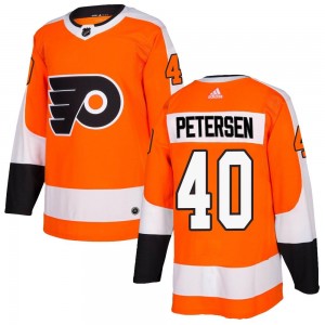 Adidas Philadelphia Flyers Cal Petersen Home Jersey - Orange Authentic