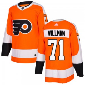 Adidas Philadelphia Flyers Max Willman Home Jersey - Orange Authentic