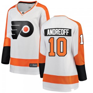 Women's Fanatics Branded Philadelphia Flyers Andy Andreoff ized Away Jersey - White Breakaway