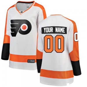 Women's Fanatics Branded Philadelphia Flyers Custom Custom Away Jersey - White Breakaway