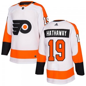 Adidas Philadelphia Flyers Garnet Hathaway Jersey - White Authentic