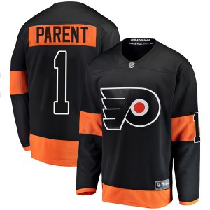 Youth Fanatics Branded Philadelphia Flyers Bernie Parent Alternate Jersey - Black Breakaway