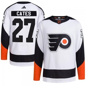 Youth Adidas Philadelphia Flyers Noah Cates Reverse Retro 2.0 Jersey - White Authentic