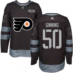 Philadelphia Flyers Adam Ginning 1917-2017 100th Anniversary Jersey - Black Authentic