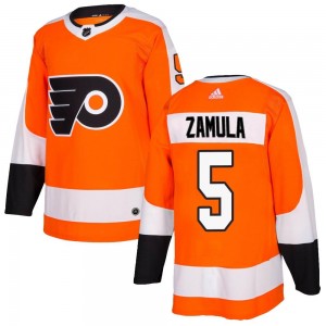 Youth Adidas Philadelphia Flyers Egor Zamula Home Jersey - Orange Authentic