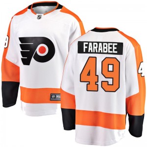 Youth Fanatics Branded Philadelphia Flyers Joel Farabee Away Jersey - White Breakaway
