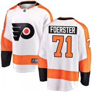 Youth Fanatics Branded Philadelphia Flyers Tyson Foerster Away Jersey - White Breakaway