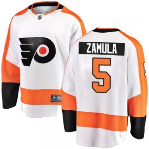 Youth Fanatics Branded Philadelphia Flyers Egor Zamula Away Jersey - White Breakaway