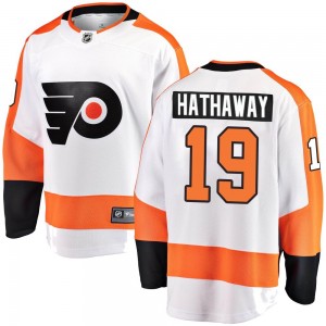 Fanatics Branded Philadelphia Flyers Garnet Hathaway Away Jersey - White Breakaway