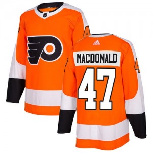 Youth Adidas Philadelphia Flyers Andrew MacDonald Home Jersey - Orange Authentic