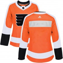 Women's Adidas Philadelphia Flyers Blank ＃ Home Jersey - Orange Authentic