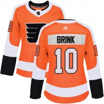Women's Adidas Philadelphia Flyers Bobby Brink Home Jersey - Orange Authentic
