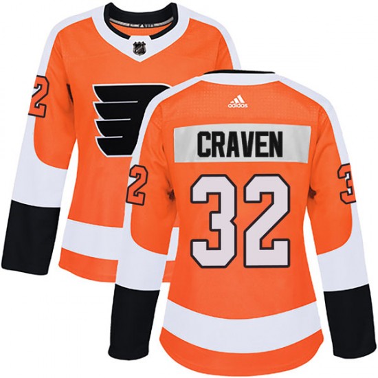 Women's Adidas Philadelphia Flyers Murray Craven Home Jersey - Orange Authentic