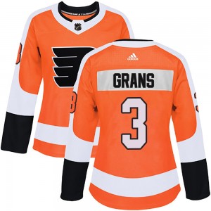 Women's Adidas Philadelphia Flyers Helge Grans Home Jersey - Orange Authentic