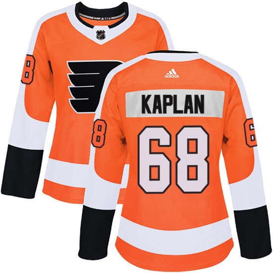 Women's Adidas Philadelphia Flyers Devin Kaplan Home Jersey - Orange Authentic