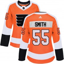Women's Adidas Philadelphia Flyers Givani Smith Home Jersey - Orange Authentic