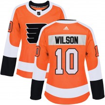 Women's Adidas Philadelphia Flyers Garrett Wilson Home Jersey - Orange Authentic