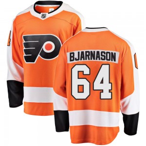 Youth Fanatics Branded Philadelphia Flyers Carson Bjarnason Home Jersey - Orange Breakaway