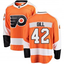 Youth Fanatics Branded Philadelphia Flyers Spencer Gill Home Jersey - Orange Breakaway