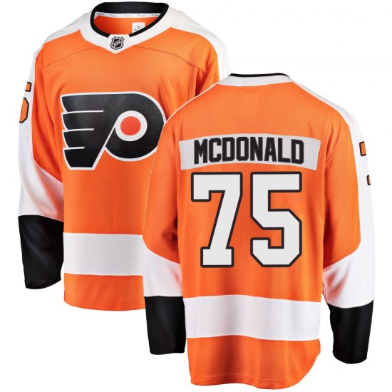 Youth Fanatics Branded Philadelphia Flyers Hunter McDonald Home Jersey - Orange Breakaway