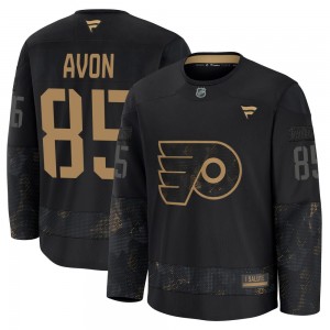 Youth Fanatics Philadelphia Flyers Jon-Randall Avon 2024 Military Appreciation Practice Jersey - Black Premium
