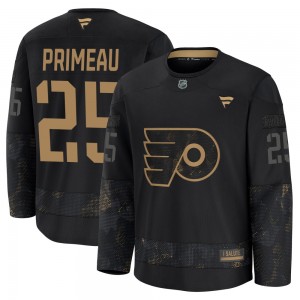 Youth Fanatics Philadelphia Flyers Keith Primeau 2024 Military Appreciation Practice Jersey - Black Premium