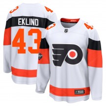 Fanatics Branded Philadelphia Flyers Oscar Eklind 2024 Stadium Series Jersey - White Breakaway