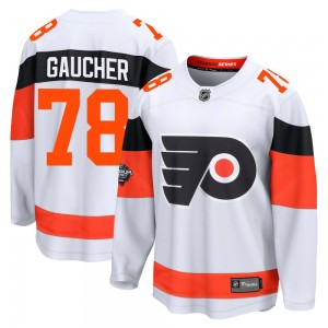 Fanatics Branded Philadelphia Flyers Jacob Gaucher 2024 Stadium Series Jersey - White Breakaway
