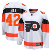 Fanatics Branded Philadelphia Flyers Spencer Gill 2024 Stadium Series Jersey - White Breakaway