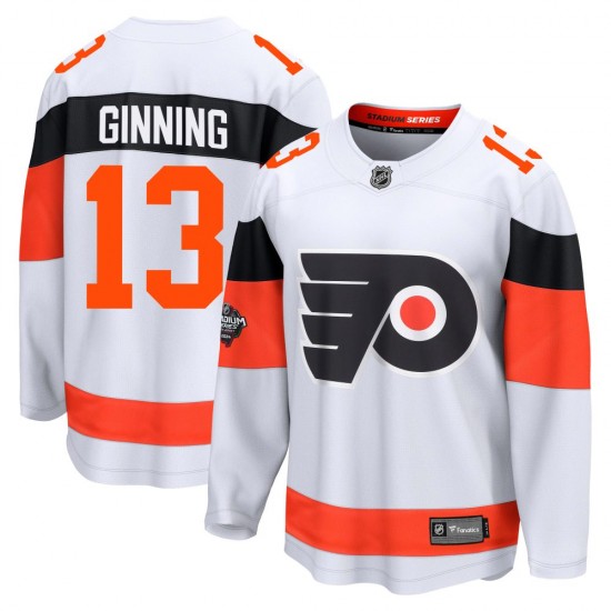 Fanatics Branded Philadelphia Flyers Adam Ginning 2024 Stadium Series Jersey - White Breakaway