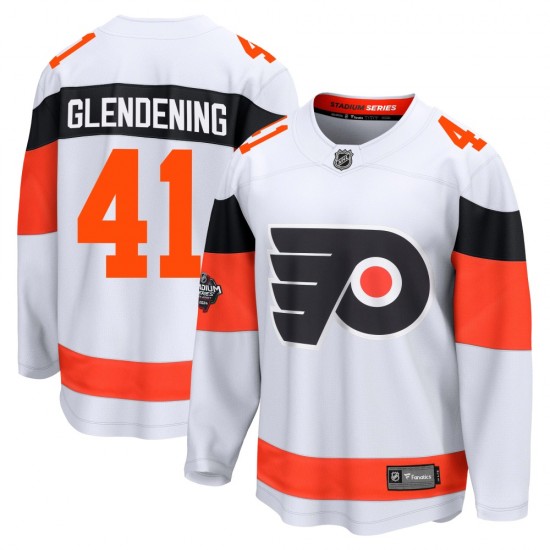 Fanatics Branded Philadelphia Flyers Luke Glendening 2024 Stadium Series Jersey - White Breakaway