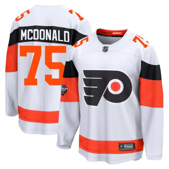 Fanatics Branded Philadelphia Flyers Hunter McDonald 2024 Stadium Series Jersey - White Breakaway