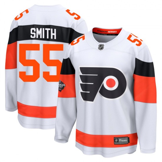 Fanatics Branded Philadelphia Flyers Givani Smith 2024 Stadium Series Jersey - White Breakaway