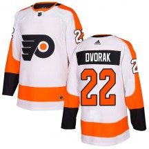 Youth Adidas Philadelphia Flyers Christian Dvorak Jersey - White Authentic