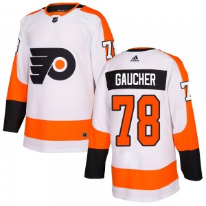 Youth Adidas Philadelphia Flyers Jacob Gaucher Jersey - White Authentic