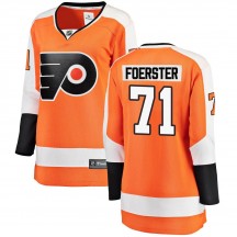 Women's Fanatics Branded Philadelphia Flyers Tyson Foerster Home Jersey - Orange Breakaway