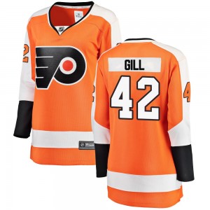 Women's Fanatics Branded Philadelphia Flyers Spencer Gill Home Jersey - Orange Breakaway